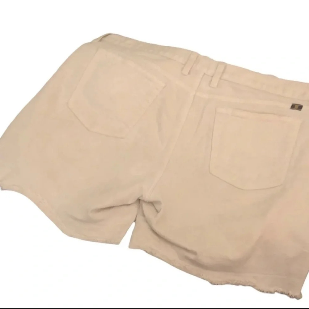 Lucky BRAND Sz 12/31 Cream "Abbey Double Roll Shorts" Women's Jeans Shorts - Picture 2 of 7